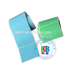 Coated paper white adhesive blank sticker roll